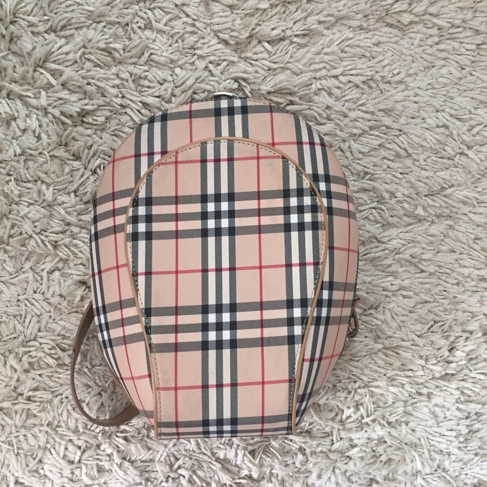 Plaid small backpack